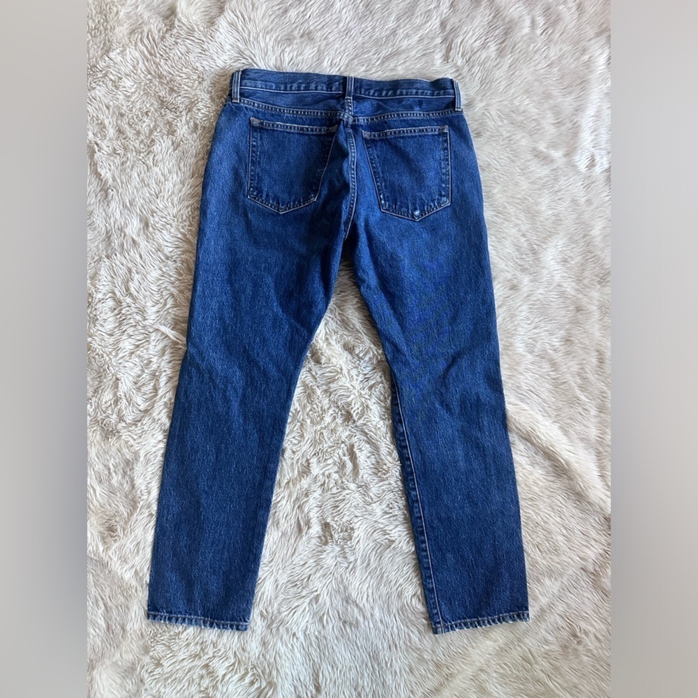 Khaite Kyle Straight Leg Distressed Dark Wash Jeans Size 28 - Picture 11 of 12